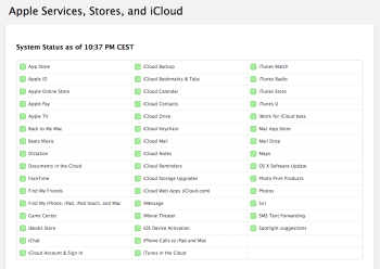 Apple System Status