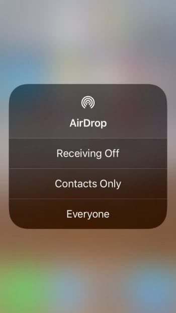 Choose AirDrop Recipients