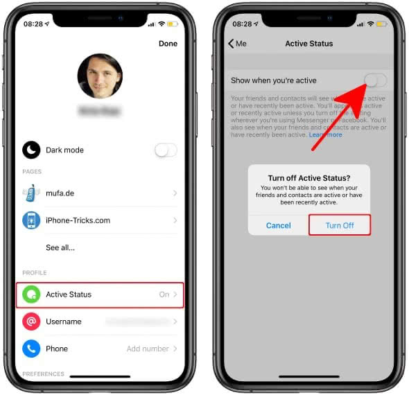 How To Turn Off Active Status On Facebook Messenger On Iphone