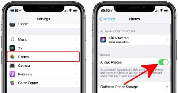How to enable iCloud Photos