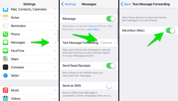 how to turn on continuity for messages on iPhone