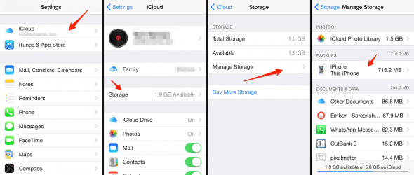 icloud backup management