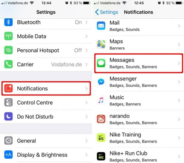 Turn off iMessage Previews