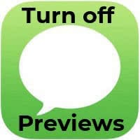 Turn off iMessage Previews