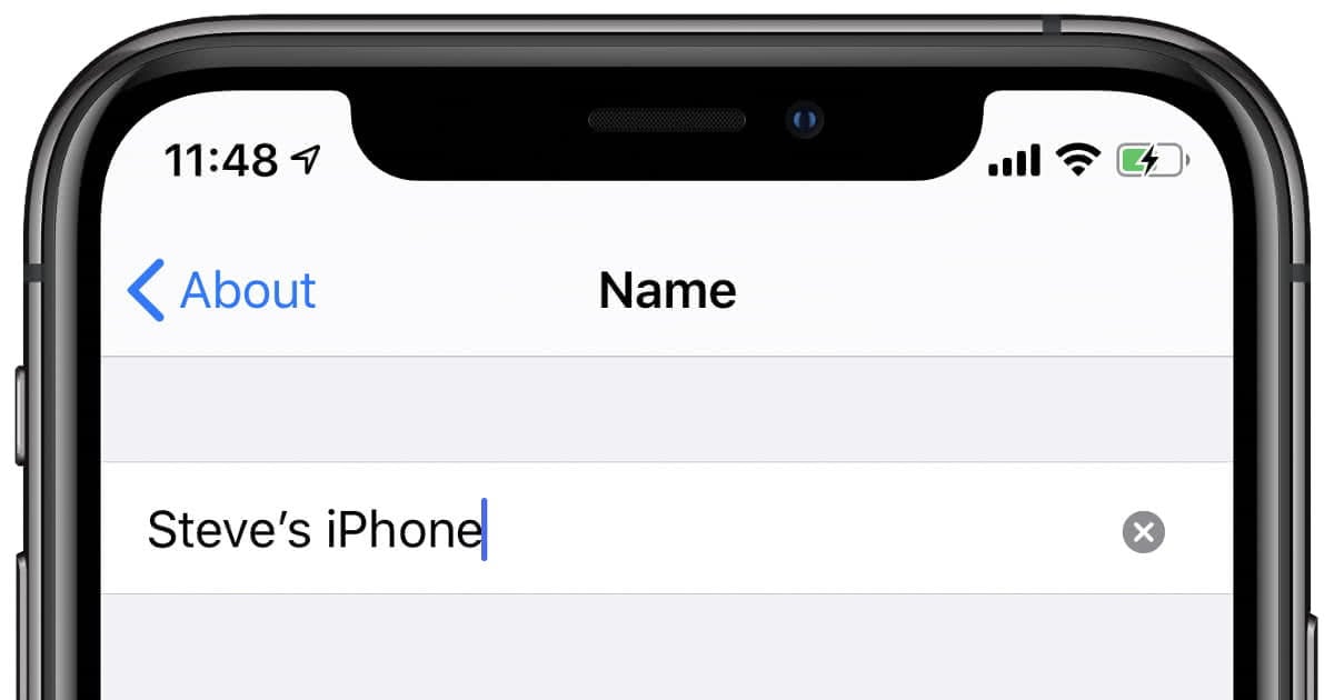 How To Change iPhone Name