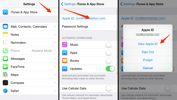 how to view your apple id account