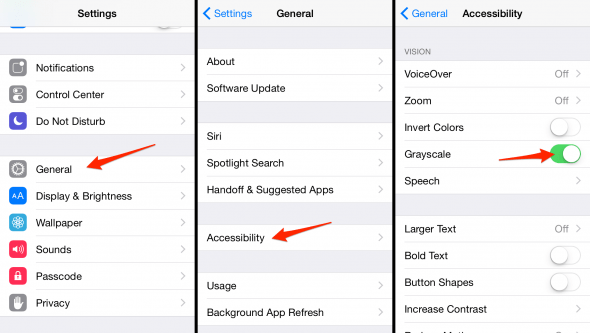 How To Turn Your iPhone's Screen Mode to Grayscale