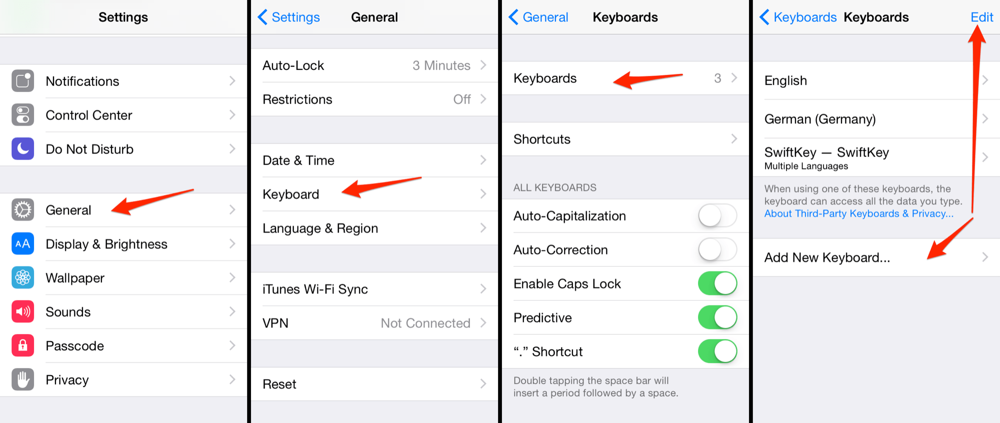 clix keyboard settings