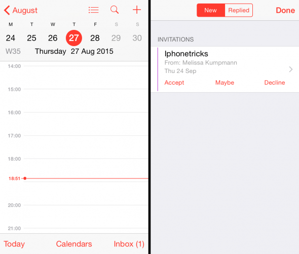 how to share calendar on iphone