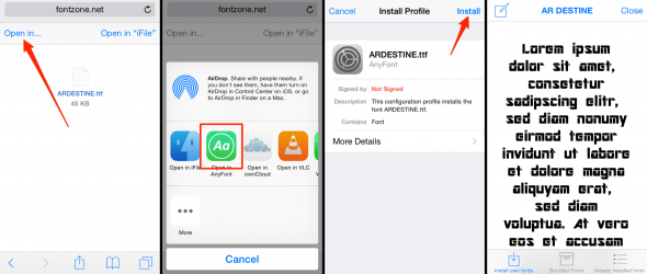 How to add additional fonts to your iPhone using AnyFont
