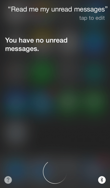 Siri unread messages
