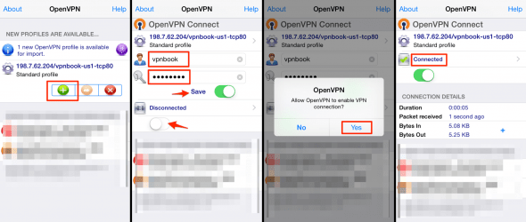 how to connect to a free vpn service on iPhone