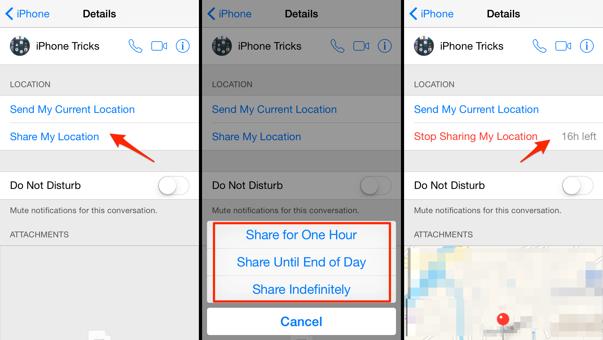 How To Share Your Location in iMessage on iPhone