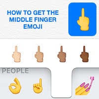 Middle Finger Emoji on iPhone & WhatsApp