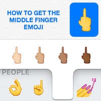 middle finger emoticon text