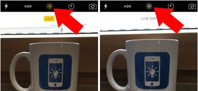 how to turn off live photos