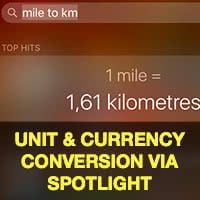 Currency Converter & Unit Conversion Using Spotlight