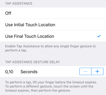 tap assistance