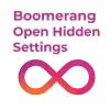 Open hidden settings on Boomerang