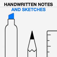 Handwritten Notes and Sketches on iPhone