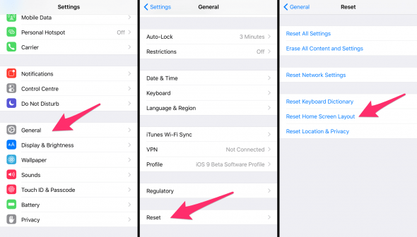 how to sort iPhone apps alphabetically