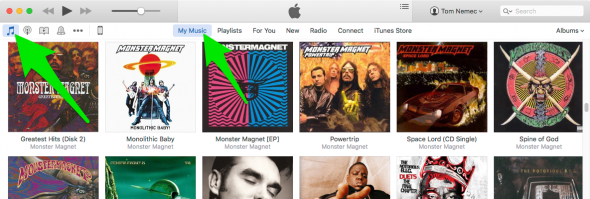 how to view your music in itunes