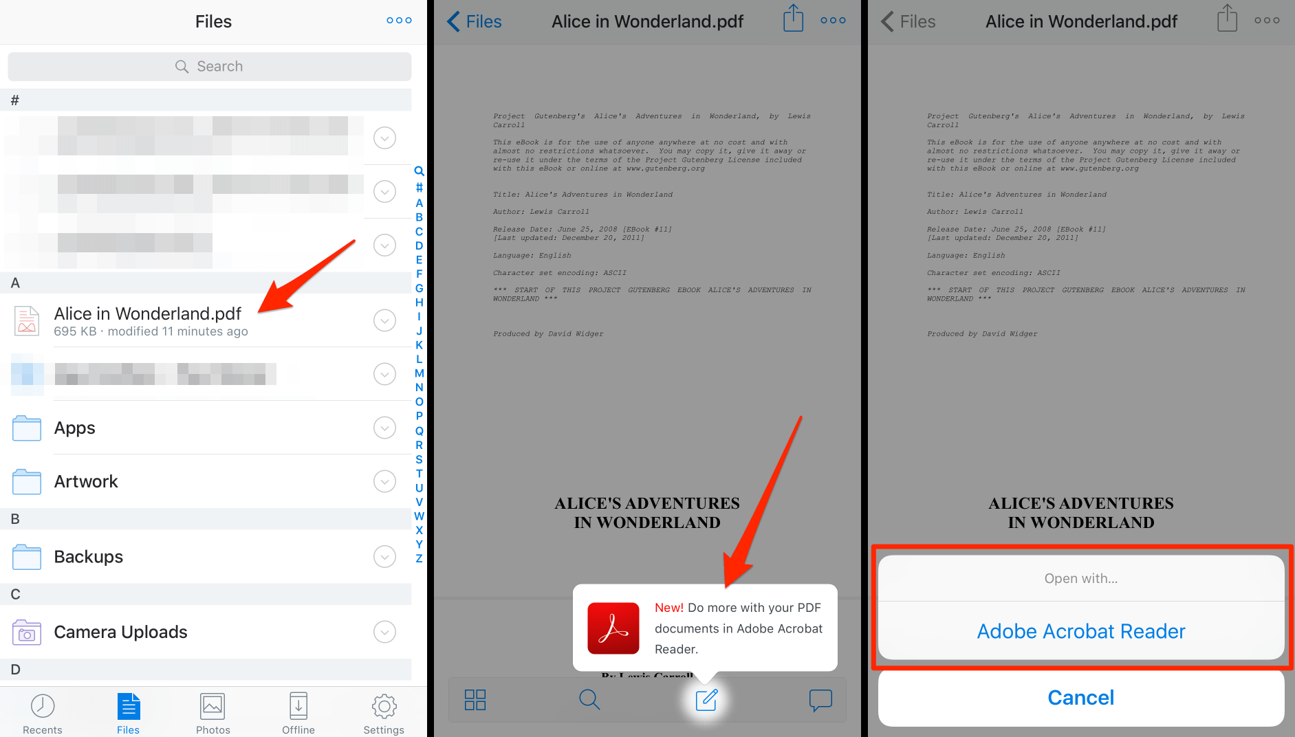 Edit PDF Files in Dropbox App on iPhone - iPhone-Tricks.com