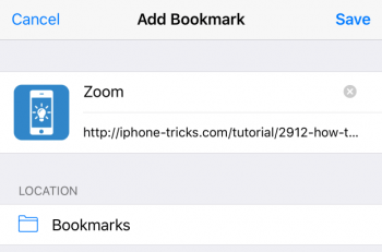 add zoom bookmark