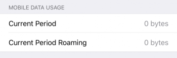 mobile data usage reset