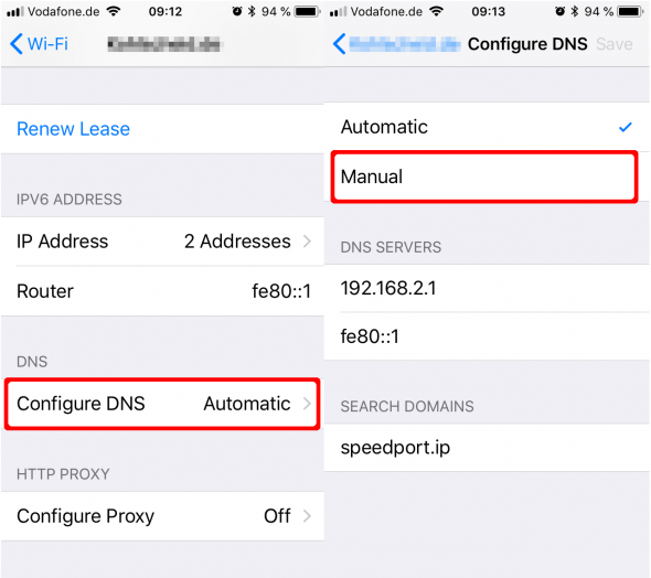 Change DNS Settings