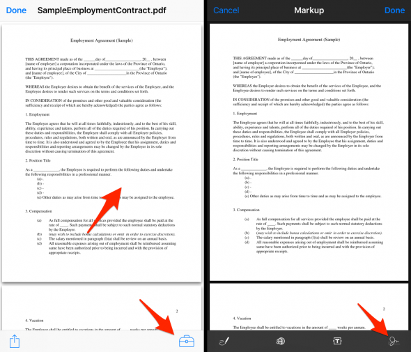 how to add a signature to a contract pdf