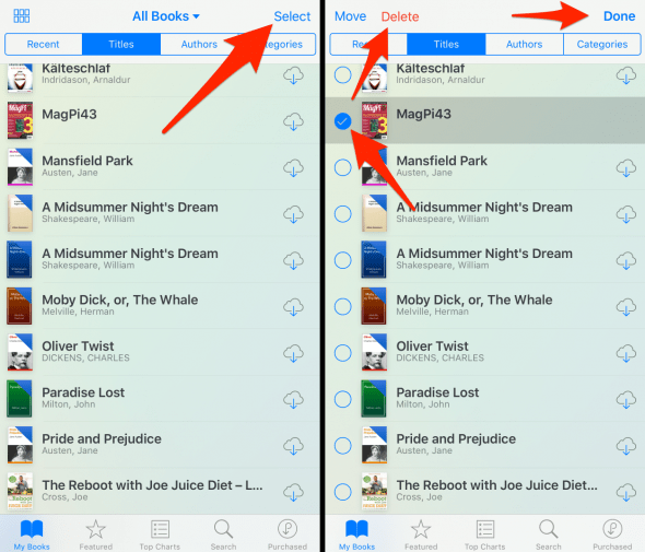 delete icloud books in ibooks