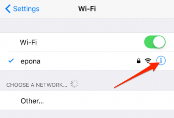 how to edit wi-fi network settings