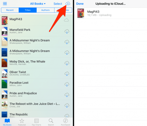 how to view ibooks queue
