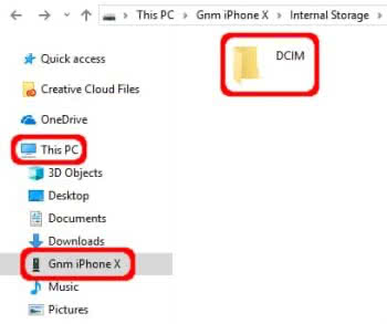 Transfer photos from iPhone to PC using Windows Explorer