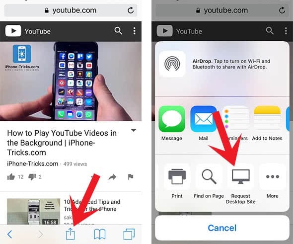 how to listen to youtube in the background iphone