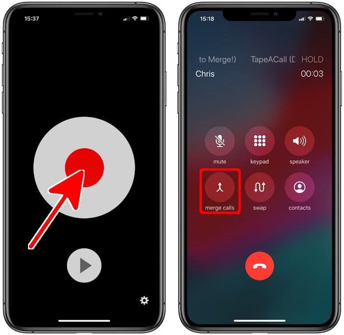 Recording incoming call on iPhone with TapeACall