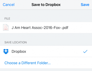 save to dropbox 2