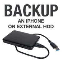 mac iphone external backup hdd tricks backups