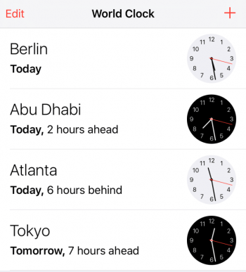 world clock current time
