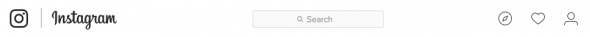 instagram menu bar