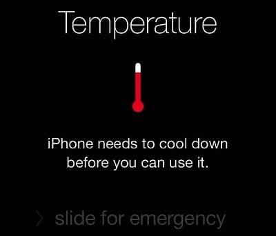 iPhone 5s: Temperature Cool Down