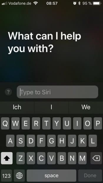 Type to Siri