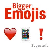 Send bigger Emojis in the Message App