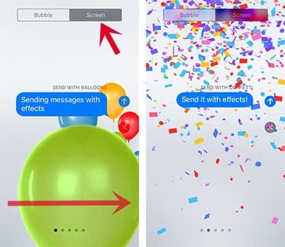 How To Send iMessage With Effects – Bubbles & Screens