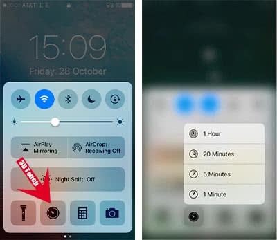 3D Touch Timer app