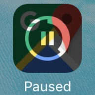 Paused app download on iPhone