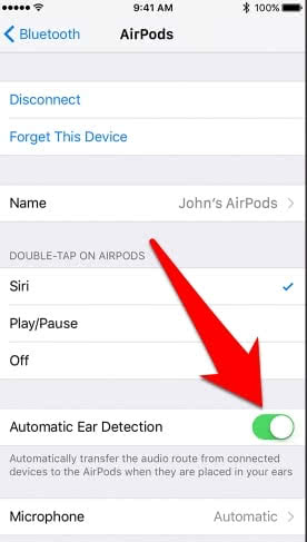 Apple airpods automatic online ear detection