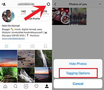 Adjust your tagging options on your profile to protect your privacy