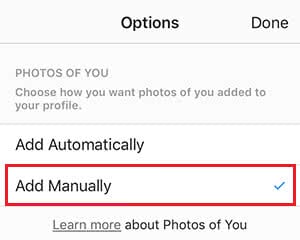 Choose "add manually" to protect your privacy